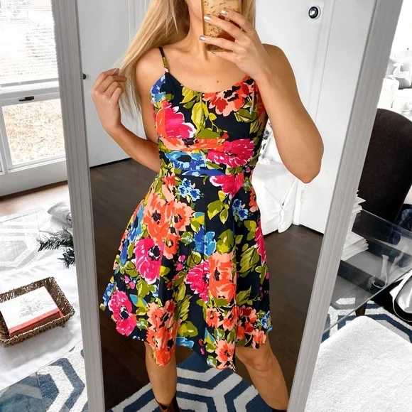 shift skater dress Shift Dress Yessica Dresses Yessica Dresses Yessica Black Multi Floral Skater  Dress Poshmark